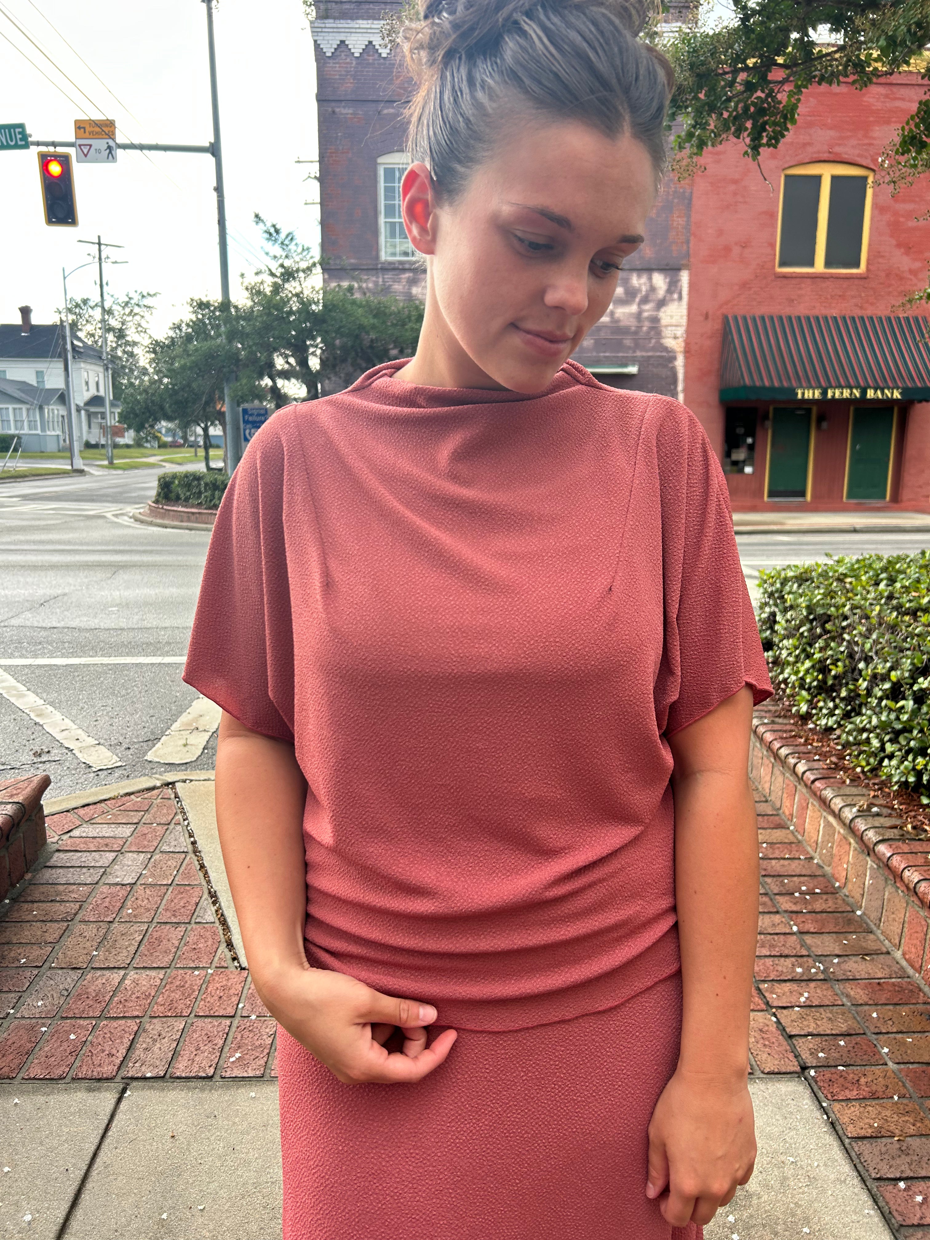 “My Favorite Set” Top and Skirt in Mauve