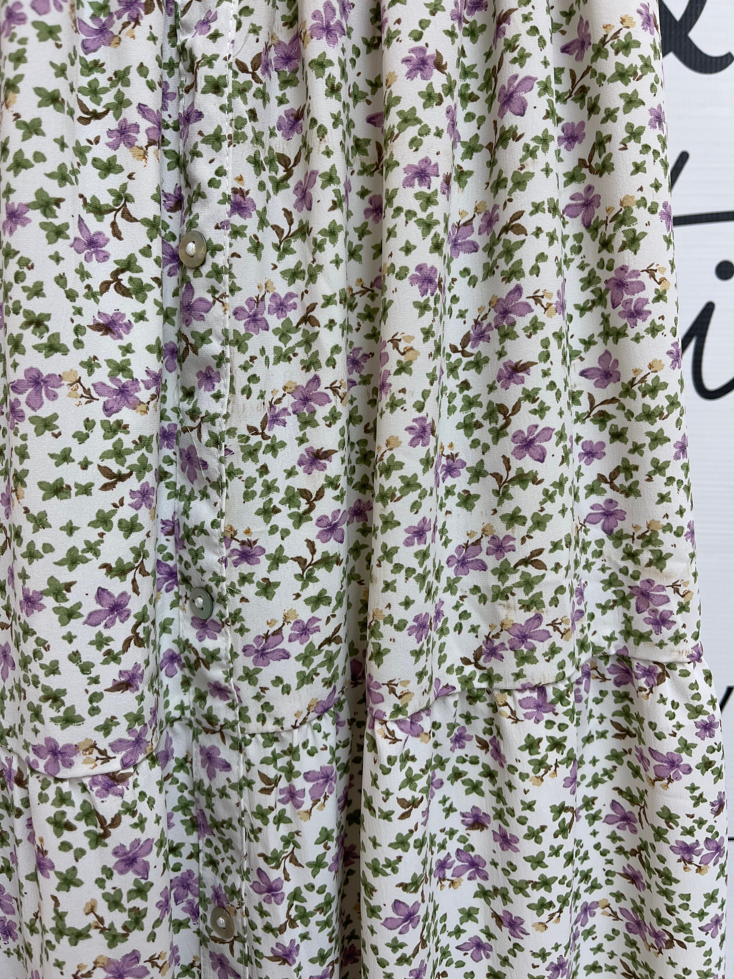 “For the Love of Lavender” floral maxi skirt