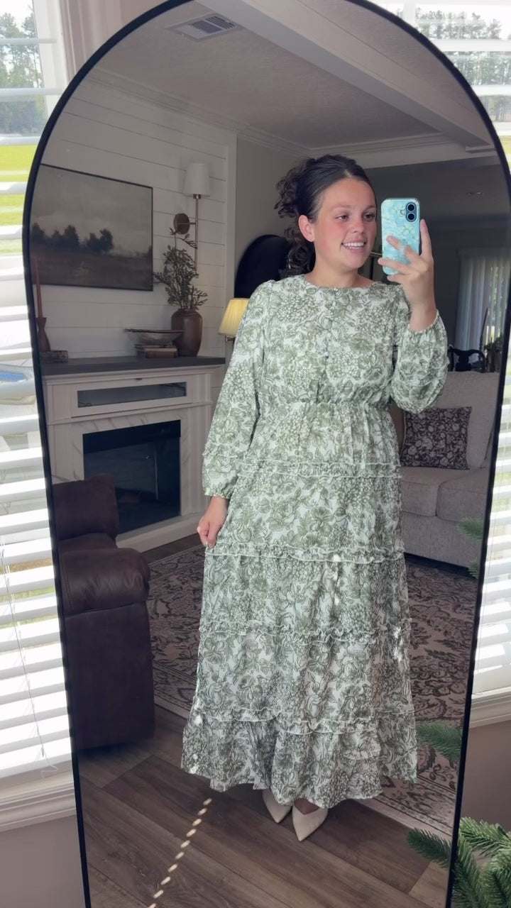 “Timeless Perfection” Maxi Dress in Green