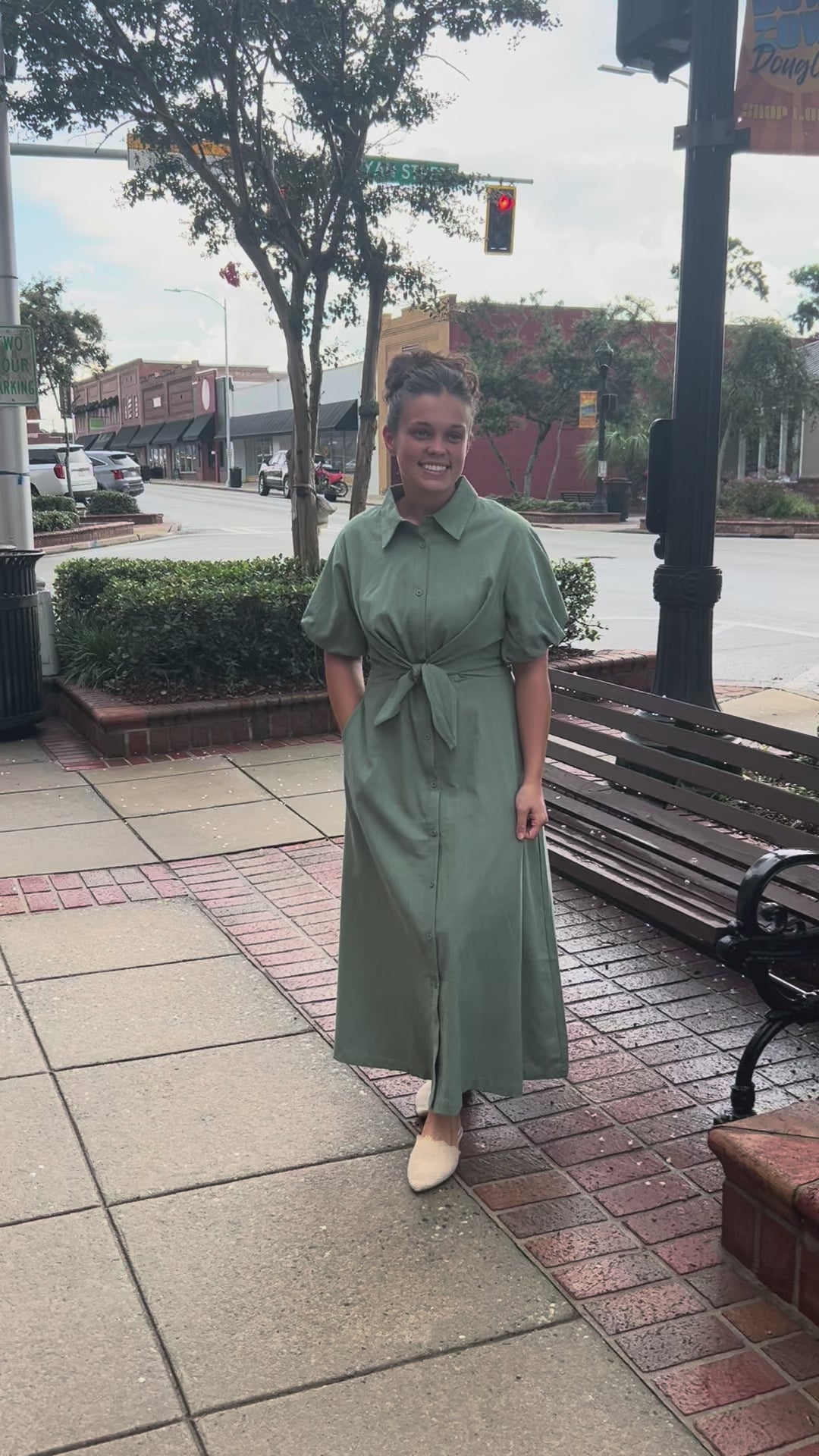 “Comfy and Casual” Maxi Dress in Green