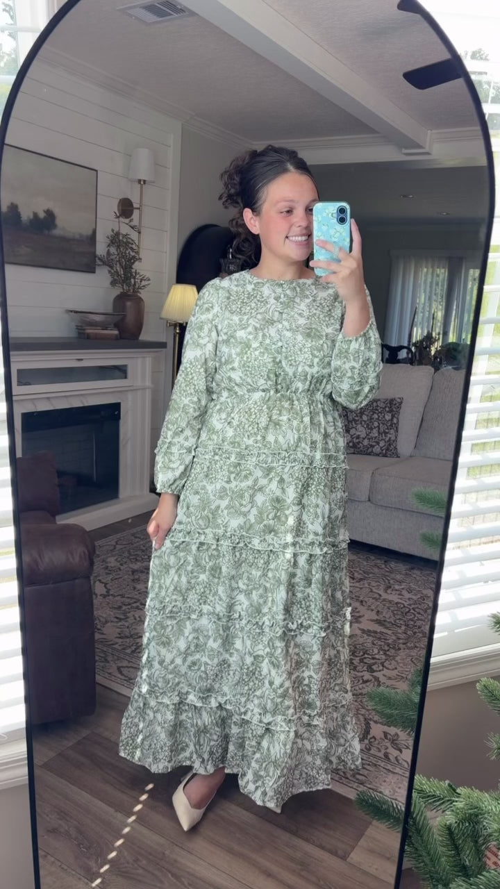 “Timeless Perfection” Maxi Dress in Green