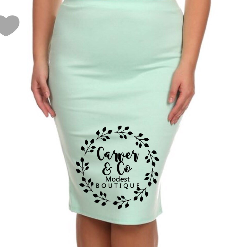 Perfect Pencil Skirt in Mint