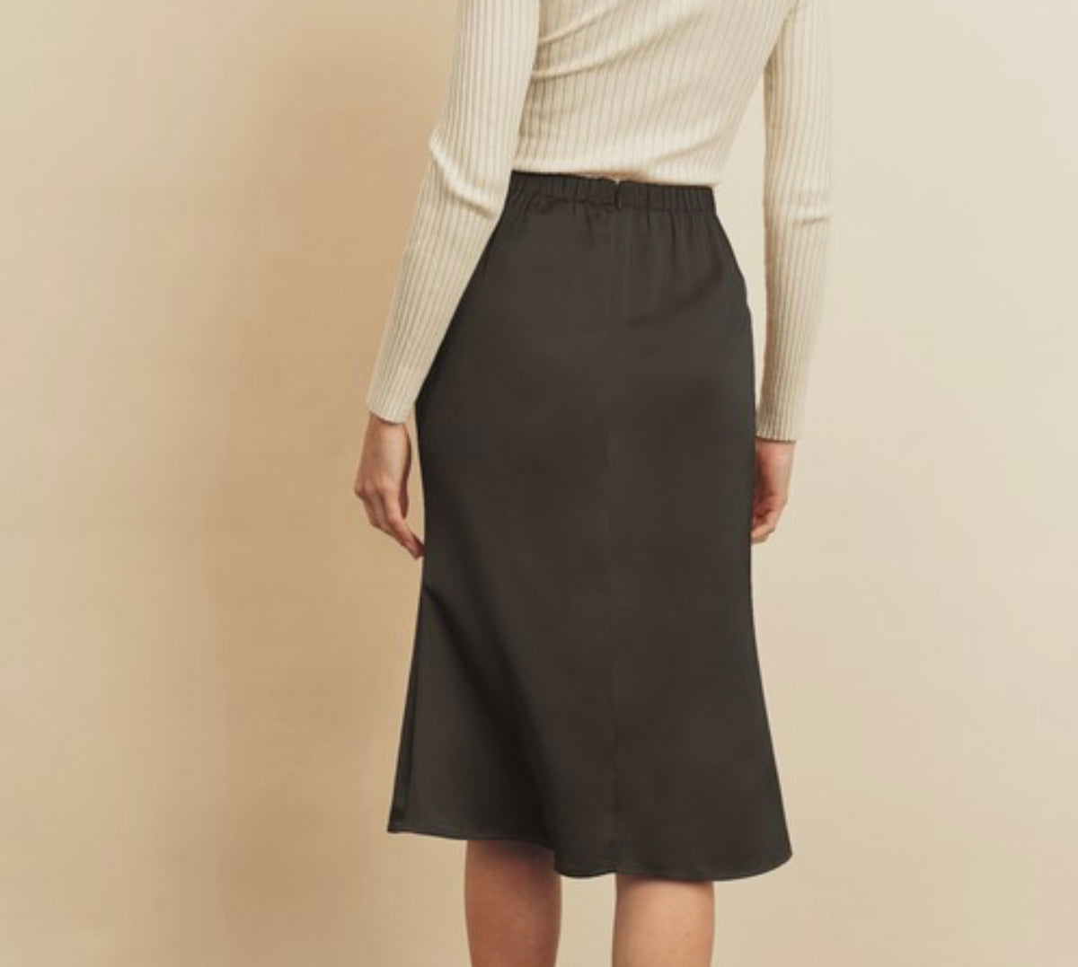 “Be Mine” Midi Skirt in Black
